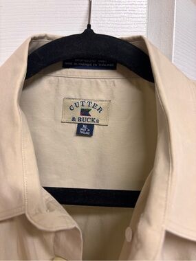 Cutter & Buck Men's Cream Lightweight Shirt Jacket